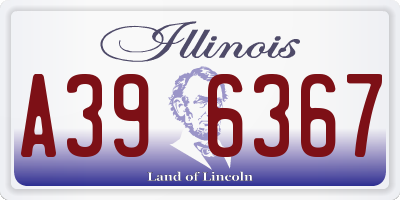 IL license plate A396367