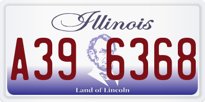 IL license plate A396368