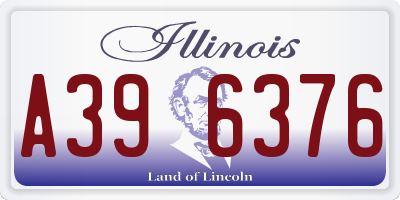 IL license plate A396376