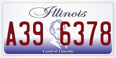 IL license plate A396378