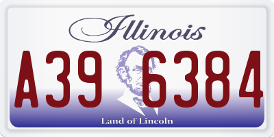 IL license plate A396384