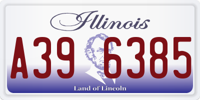 IL license plate A396385