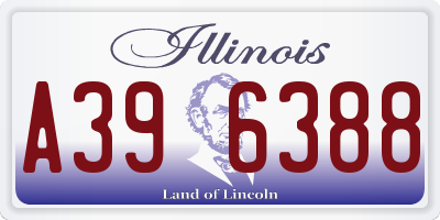 IL license plate A396388