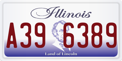 IL license plate A396389
