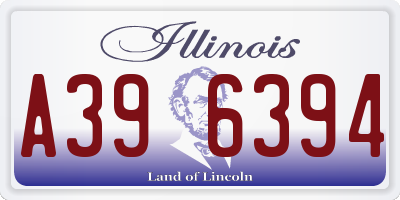 IL license plate A396394
