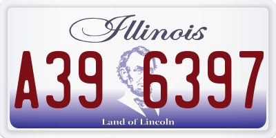 IL license plate A396397
