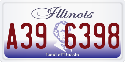 IL license plate A396398