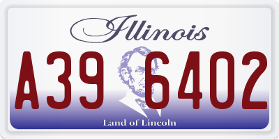 IL license plate A396402