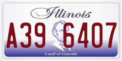 IL license plate A396407
