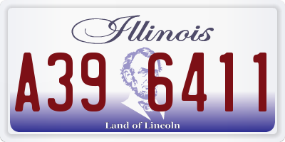 IL license plate A396411
