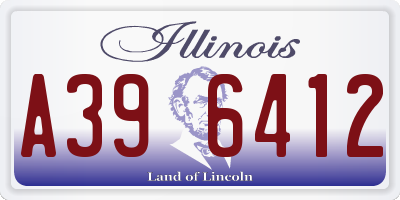IL license plate A396412