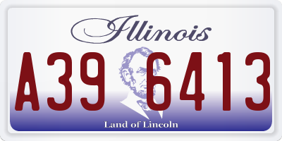 IL license plate A396413