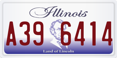 IL license plate A396414