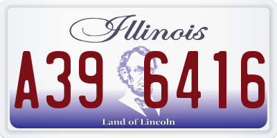 IL license plate A396416