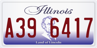 IL license plate A396417