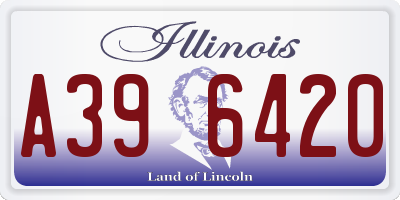 IL license plate A396420