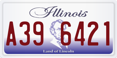 IL license plate A396421