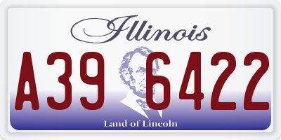 IL license plate A396422