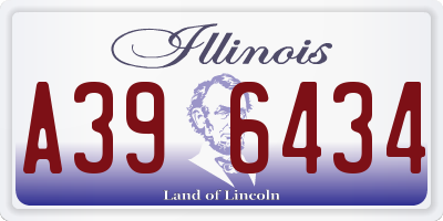 IL license plate A396434