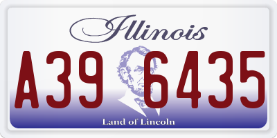 IL license plate A396435