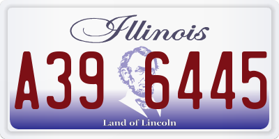 IL license plate A396445
