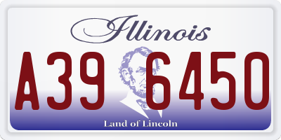 IL license plate A396450
