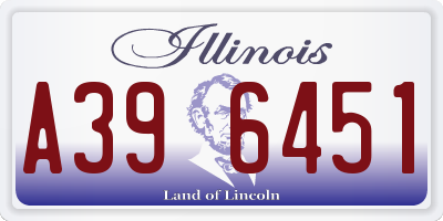 IL license plate A396451