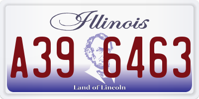 IL license plate A396463