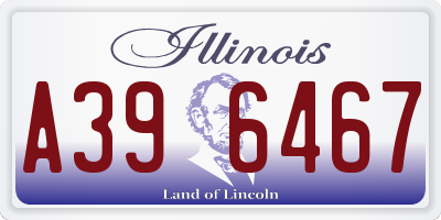 IL license plate A396467