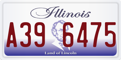 IL license plate A396475
