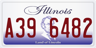 IL license plate A396482