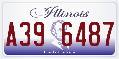 IL license plate A396487
