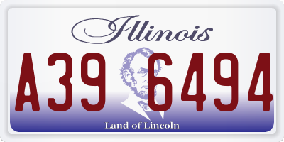 IL license plate A396494