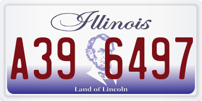 IL license plate A396497