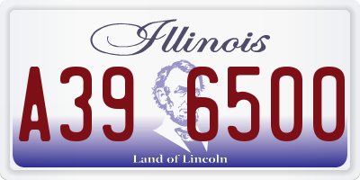 IL license plate A396500