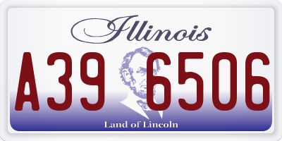 IL license plate A396506