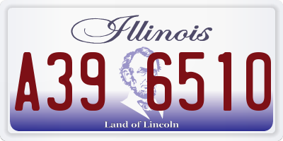 IL license plate A396510
