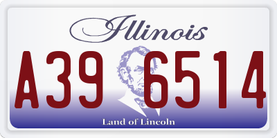 IL license plate A396514