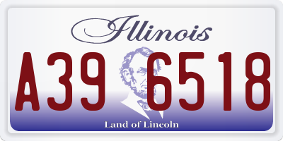 IL license plate A396518
