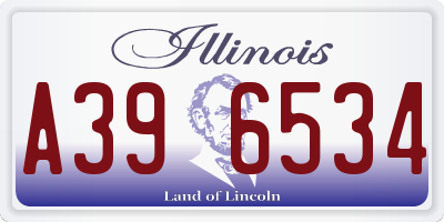 IL license plate A396534