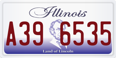 IL license plate A396535