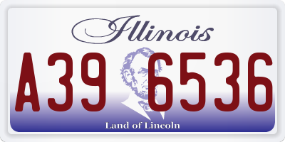 IL license plate A396536