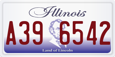 IL license plate A396542