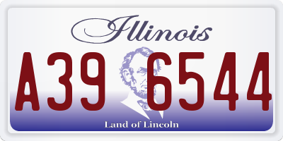 IL license plate A396544