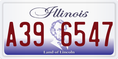 IL license plate A396547