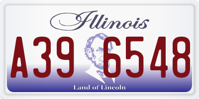 IL license plate A396548