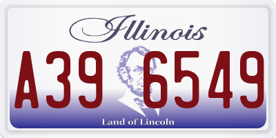 IL license plate A396549