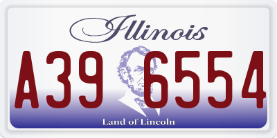 IL license plate A396554
