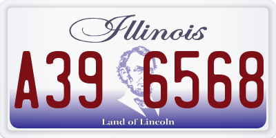 IL license plate A396568
