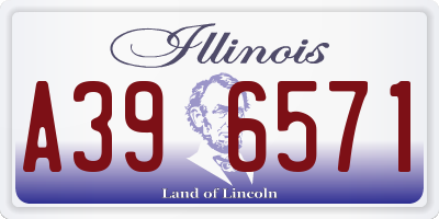IL license plate A396571